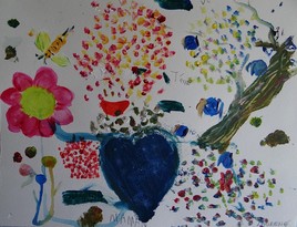 la petite fille cœur