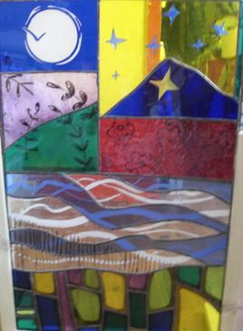 Vitrail #9 2001 - 2005 / Tiffany / 64 x 40,5 cm