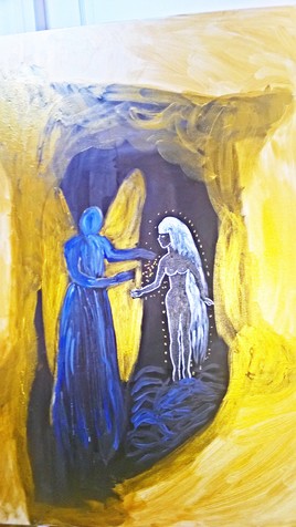 la femme hermite et l'ange