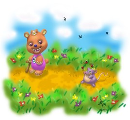 Oursonne et rat des champs