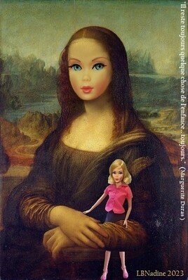 revisite de la Joconde en Barbie :)