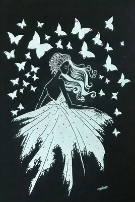 LA FILLES aux PAPILLONS