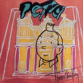 Tintin et Petra + graffiti
