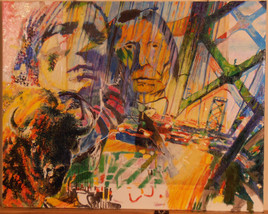 GOLETTO : Atelier exclusivit&eacute; [Toile en cours s&eacute;rie INDIANS]