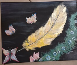 &Eacute;ternit&eacute; plume le papillon