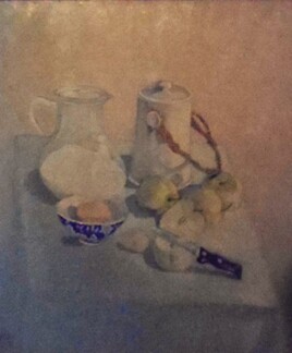 nature morte &agrave; l'&oelig;uf dur