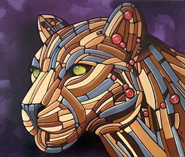 Regard souverain d'une lionne