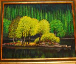 les arbres sur le lac