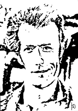 Portrait de Clint Eastwood