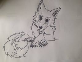 '' Bouh ! Je suis le grand m&eacute;chant loup ... ''