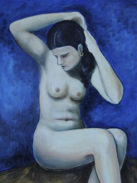 Femmes lissant ses cheveux