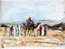 aquarelle orientaliste