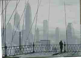 new york  1935 vue  du pont de brooklyn