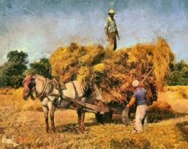 R&eacute;coltes du bl&eacute;es ;