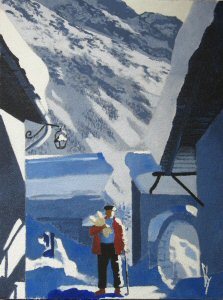 le vieux village enneigé