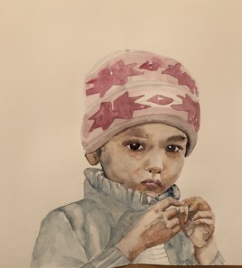 Petit enfant n&eacute;palais