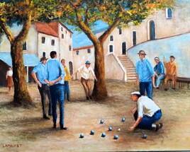 Partie de p&eacute;tanque