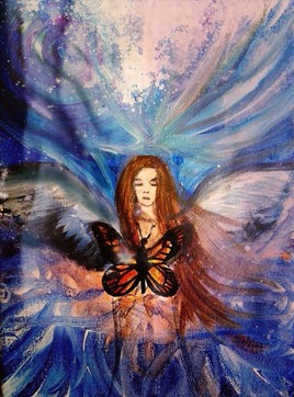 Petit dessin:peinture " Angel Fall"