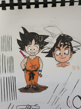 Premier test encrage copic et couleur Promarker (1)