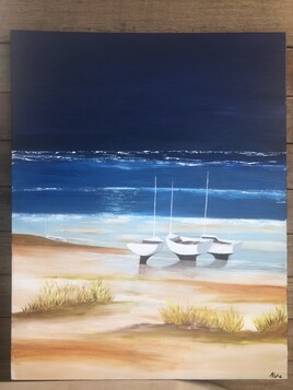 Mar&eacute;e basse au cr&eacute;puscule