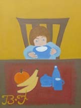 L'enfant au bol de lait