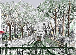 Canal Saint Martin Square E. Varlin par Kote 2013