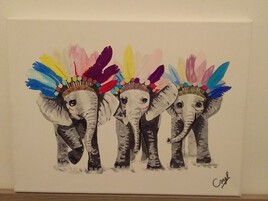 3 bébés éléphants