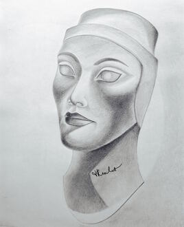 Nefertiti, « la belle est venue » / Drawing Nefertiti, « The beautiful woman has come"