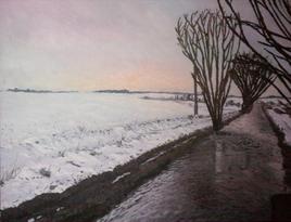 Bord de rivi&egrave;re, effet d'hiver