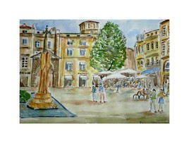 La place Saint Projet &agrave; Bordeaux