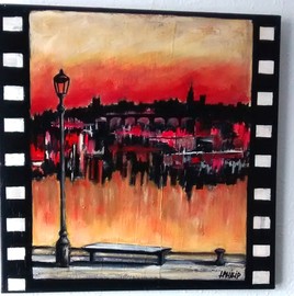Avignon au crépuscule