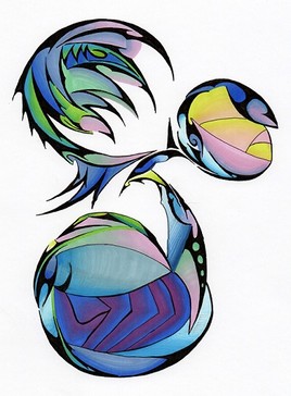 D4M abstrait 7 plante