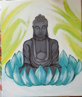 Bouddha sur lotus