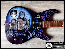 Guitare custom paint airbrush