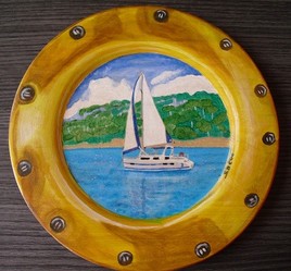 Voilier aux &icirc;les de Lerins