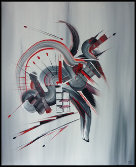 Peinture abstraite Démons de minuit