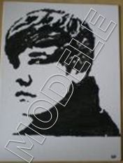 Justin Bieber-Portrait-Stencil-Acrylique-Toile