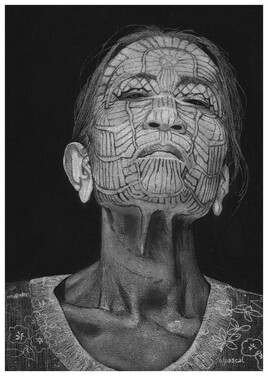 Femme Chin, Birmanie