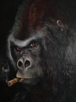 Gorille au cigare