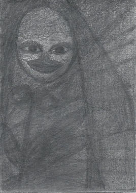 La dame voil&eacute;e au bouquet