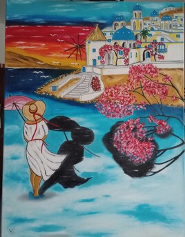 Paysage grec 150 &euro;