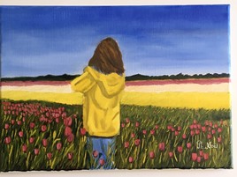 Au milieu des tulipes