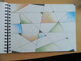 Sans titre , abstraction g&eacute;om&eacute;trique 3