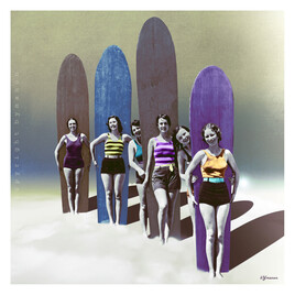 Les Surfeuses (autre version colorisée)