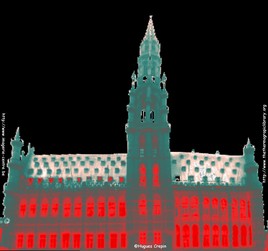 Hôtel de ville de Bruxelles en thermographie