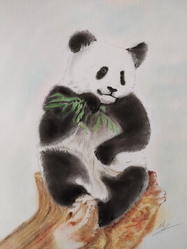 panda rigolo