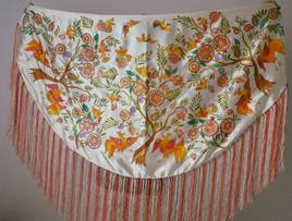 Châle "Grenadiers et oiseaux "