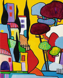 village maison blanche