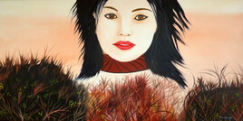 Demoiselle en sur&eacute;alisme (80 x 40) 3 D