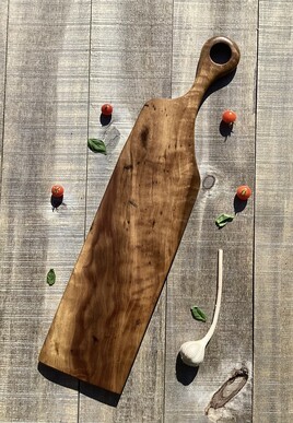 Planche de service en noyer